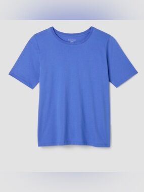 Eileen Fisher Organic Pima Cotton Jersey Round Neck Tee